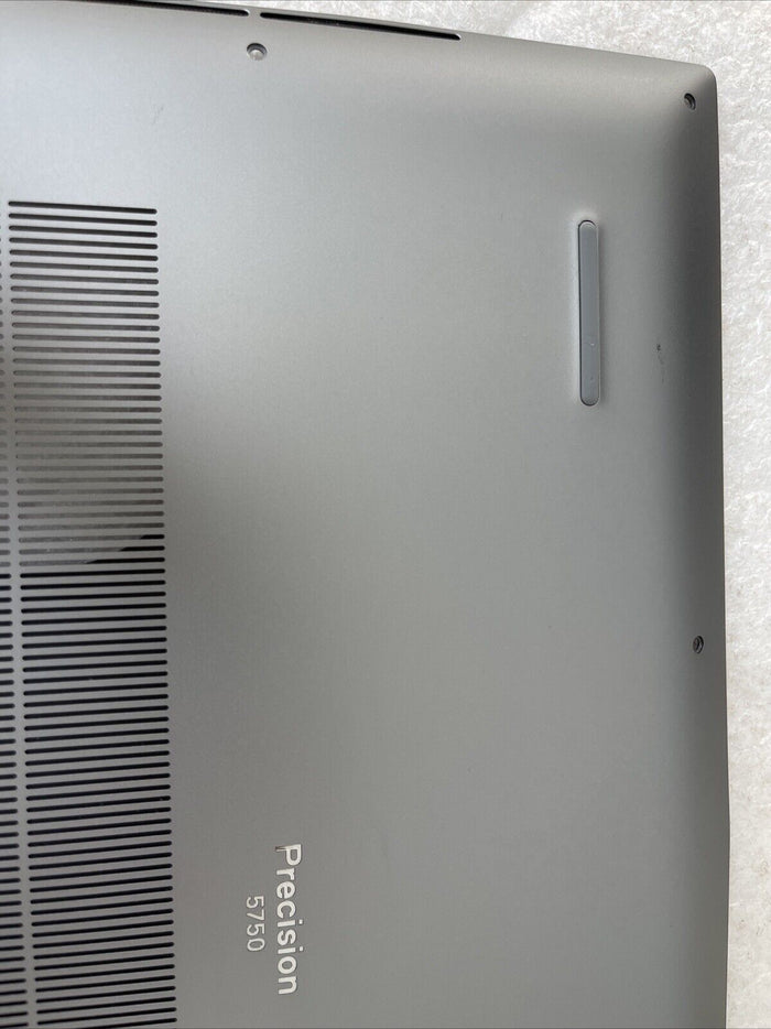 OEM Dell Precision 5750 Laptop Bottom Base Metal Cover Assembly Gray 598MX KG C4