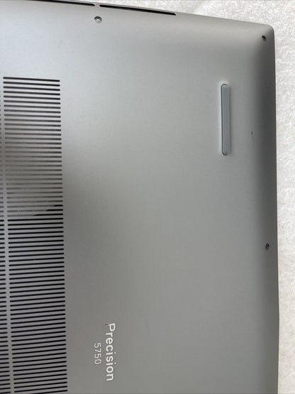 OEM Dell Precision 5750 Laptop Bottom Base Metal Cover Assembly Gray 598MX KG C4