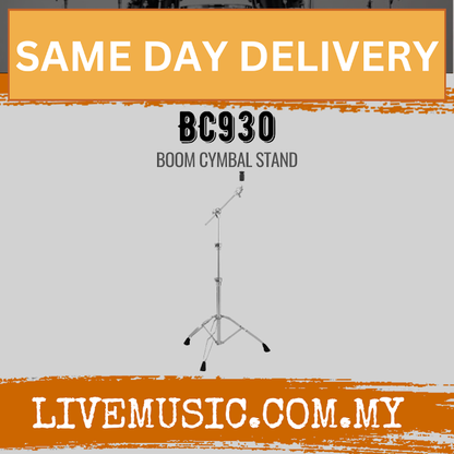 Pearl BC930 cymbal boom stand with Uni-Lock tilter, tripod base