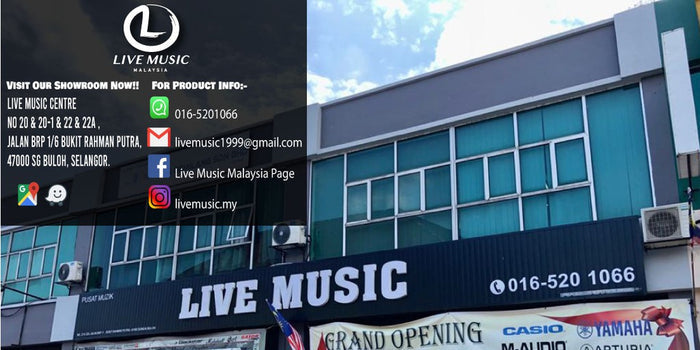 Live Music store exterior sign