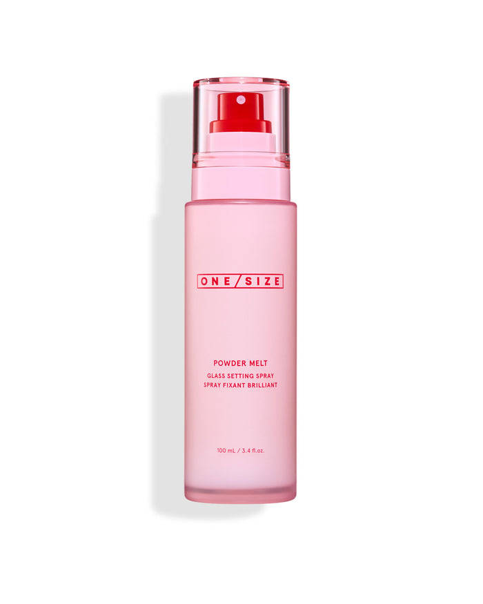 ONE/SIZE Powder Melt Glass Setting Spray, full size 3.4 oz bottle