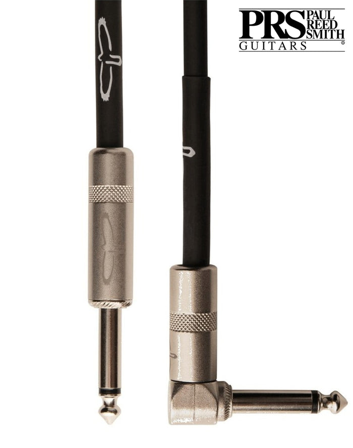 1/4-inch instrument cable plugs with metal housings, straight and angled