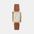 Raquel Women Quartz Mother Of Pearl Dial Analog Leather Watch ES5307
