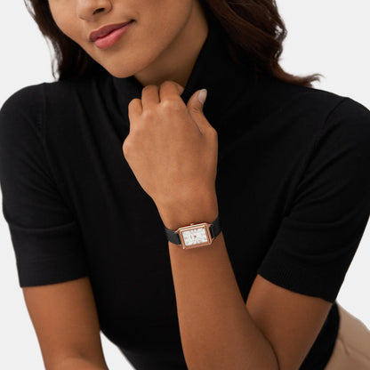 Fossil Rectangular Quartz Analog Women watch