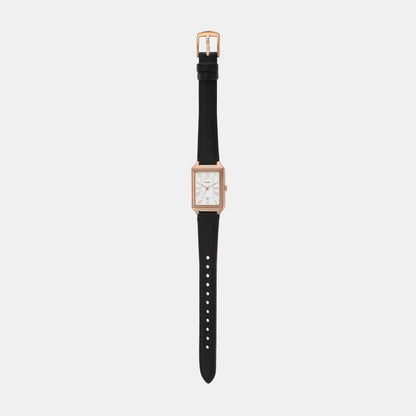 Raquel Women Quartz White Dial Analog Leather Watch ES5310