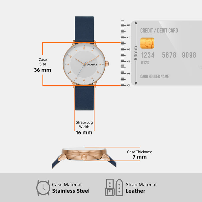 Skagen Stainless Steel Round watch
