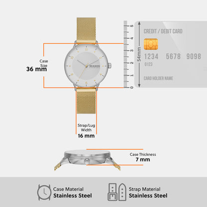 Skagen Stainless Steel Round watch