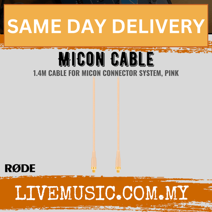 RODE pink 1.4 m MiCon microphone cable with two connectors