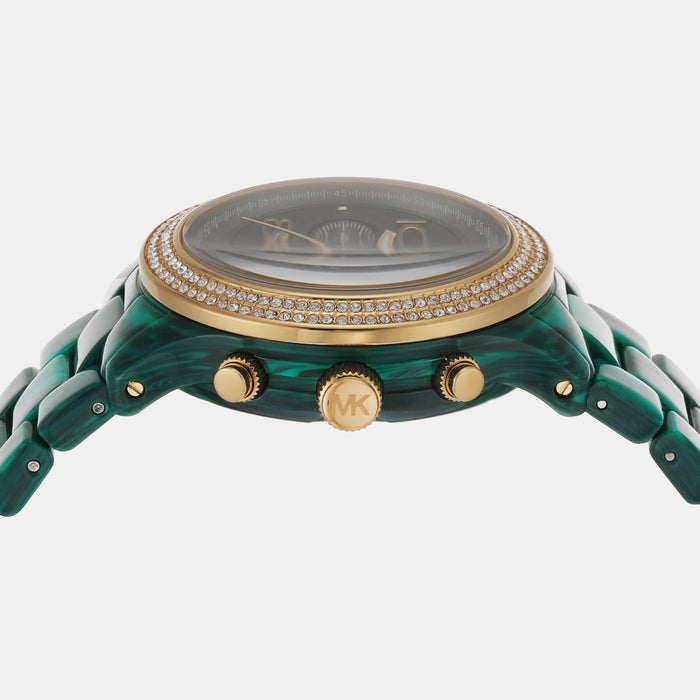 Michael Kors Metal & Acetate Round watch