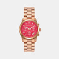 Michael Kors Round Pink Chronograph watch