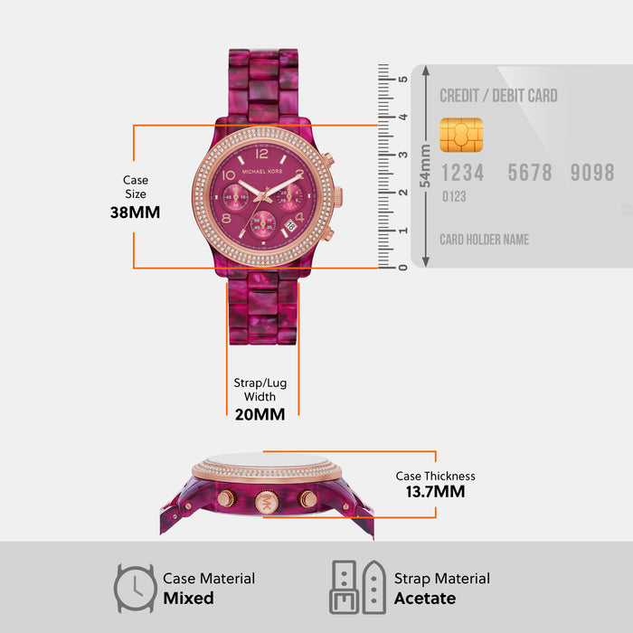 Michael Kors 38 mm Pink Quartz watch
