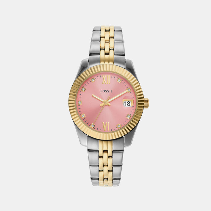 Fossil Round Silver Analog watch