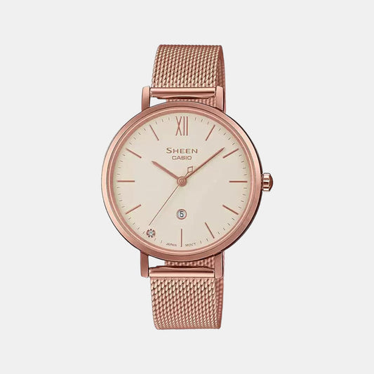 Casio Round Rose Gold Analog watch
