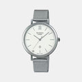 Casio Round Silver Analog watch