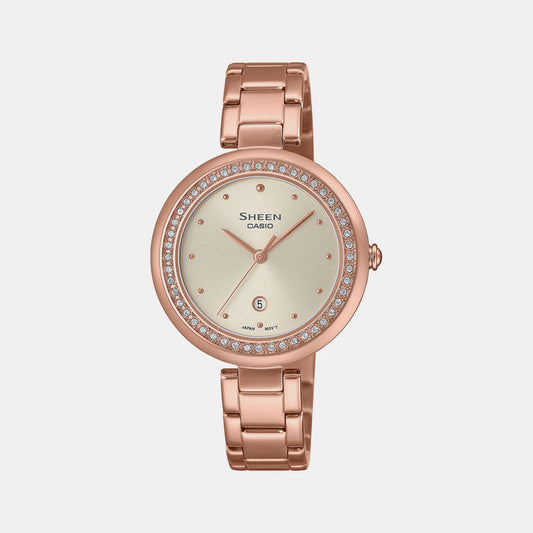 Casio Round Silver Analog watch