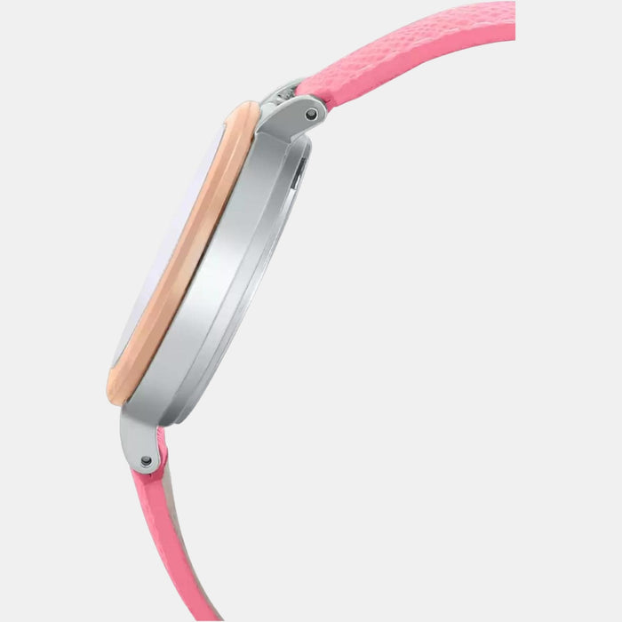 Sheen Women Quartz White Dial Chronograph Leather Watch SX195