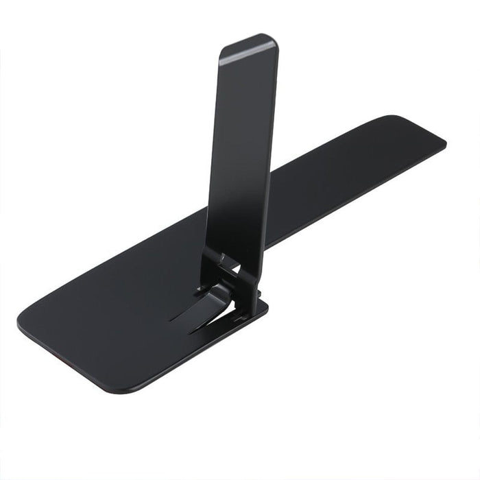 SearchFindOrder 1Pcs Metal Black Sleek Fold Metal Mobile Phone Holder Stand