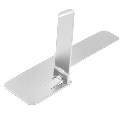 SearchFindOrder 1Pcs Metal White Sleek Fold Metal Mobile Phone Holder Stand