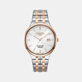 Slim-Line Men Quartz Silver Dial Analog Stainless Steel Watch 512833 49 15 20