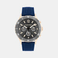 Sport Men Quartz Grey Dial Multi-Function Silicone Watch 25200316