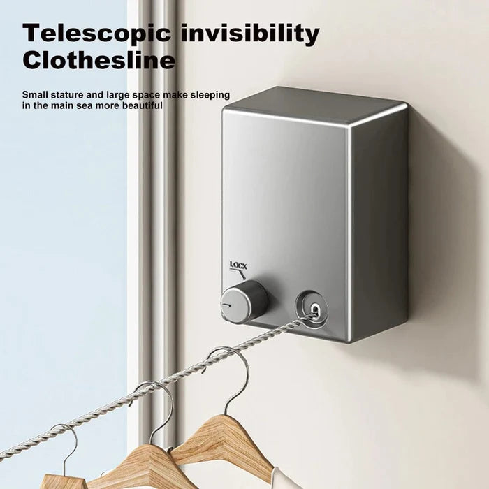 Stainless steel pull-out clothesline