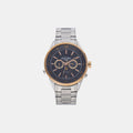Male Black Chronograph Stainless Steel Watch 508821 47 53 50