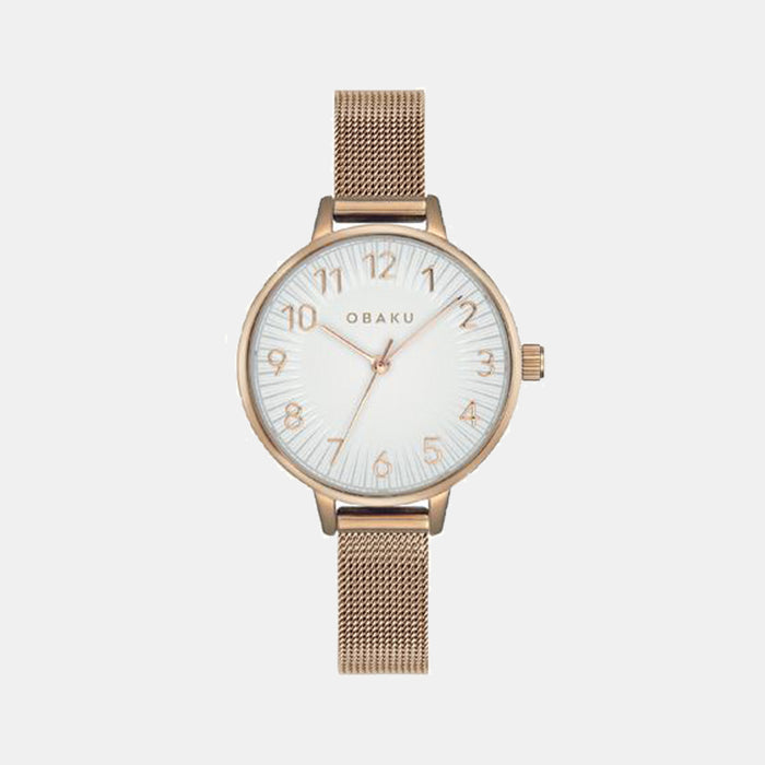 Obaku Round White Analog watch
