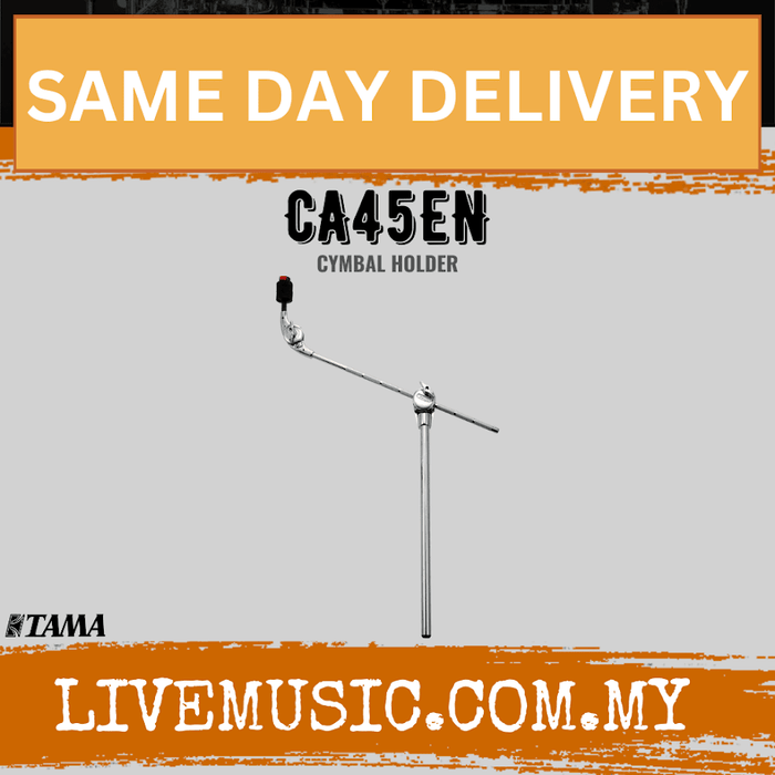 Tama CA45EN 450mm boom cymbal holder with stand and boom arm, chrome finish
