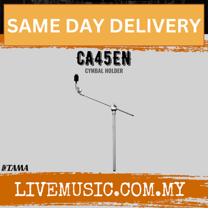 Tama CA45EN 450mm boom cymbal holder with stand and boom arm, chrome finish