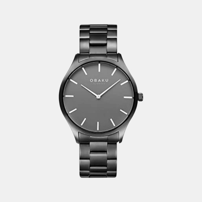 Tang Lille Ash Men Quartz Black Dial Analog Stainless Steel Watch V260LXUUSU
