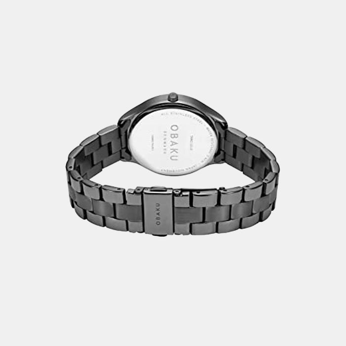Tang Lille Ash Men Quartz Black Dial Analog Stainless Steel Watch V260LXUUSU