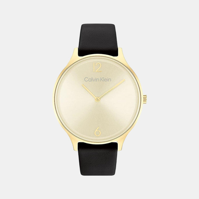 Calvin Klein Round Yellow Analog watch