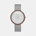 Obaku Round Silver Analog watch