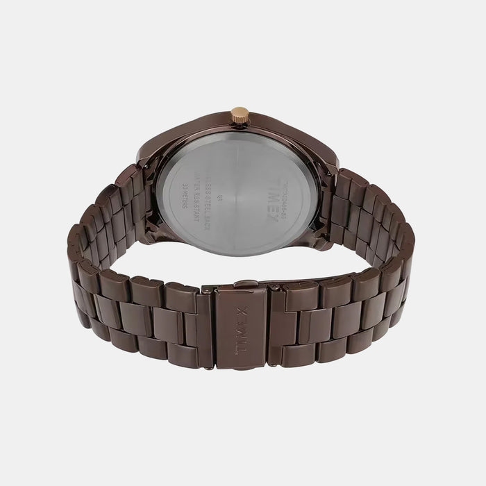 Trendline Men Quartz Brown Dial Analog Stainless Steel Watch TWTG10406