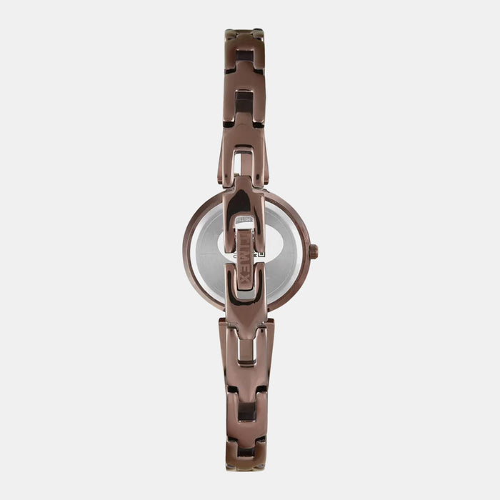 Trendline Women Quartz Brown Dial Analog Brass Watch TWTL10313