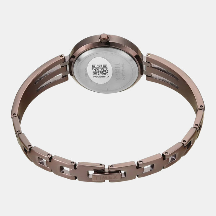 Trendline Women Quartz Brown Dial Analog Brass Watch TWTL10313