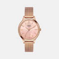 Trendline Women Quartz Pink Dial Analog Mesh Watch TWTL12102