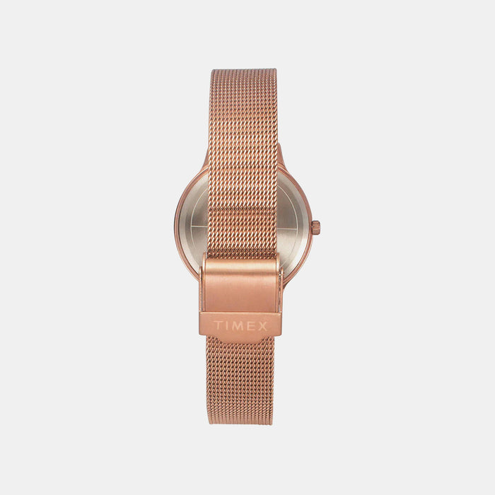 Trendline Women Quartz Pink Dial Analog Mesh Watch TWTL12102
