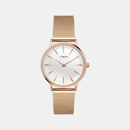 Trendline Women Quartz White Dial Analog Stainless Steel Watch TWEL15606