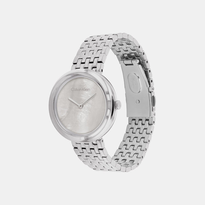 Calvin Klein Women Round Mother Of Pearl watch