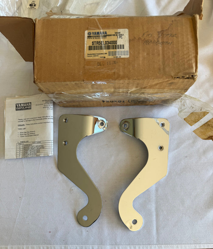 V-Star 1100 XVS1100 WIndshield Mount Brackets