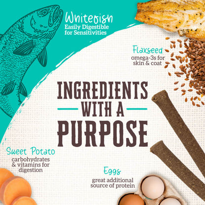 Wholesomes™ Rewards Chewy Whitefish Sticks Dog Treats