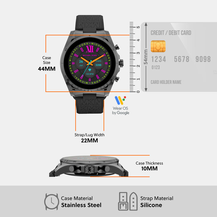 Michael Kors 44 mm Black Processor watch