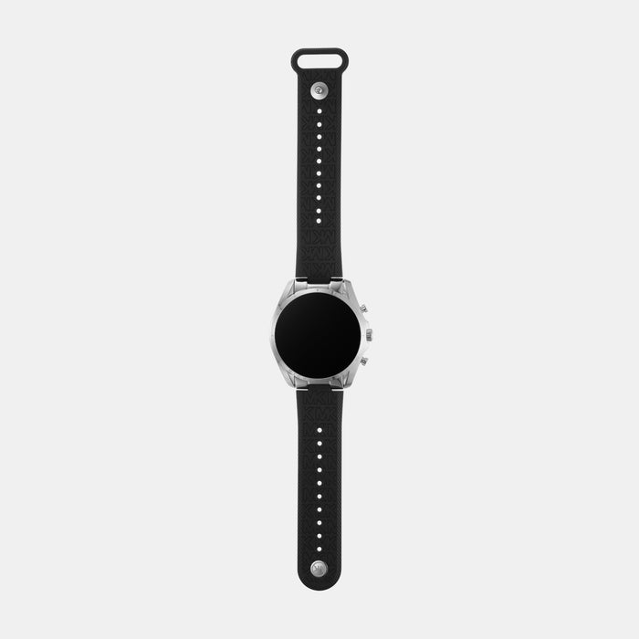 Women Processor Black Dial Digital Silicone Watch MKT5154