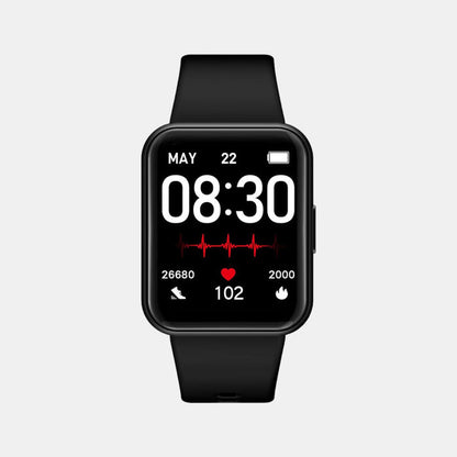 Helix Rectangular Black Digital watch