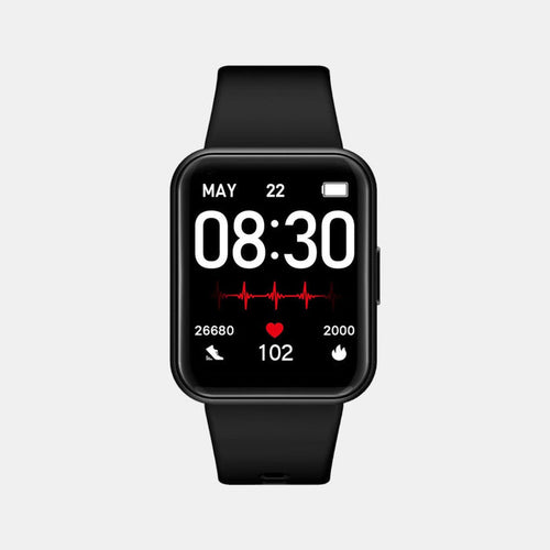 Helix Rectangular Black Digital watch