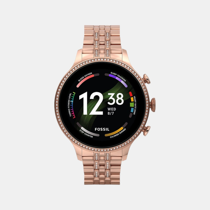 Male Black Digital Gen 6 Stainless Steel Smart Watch FTW6077