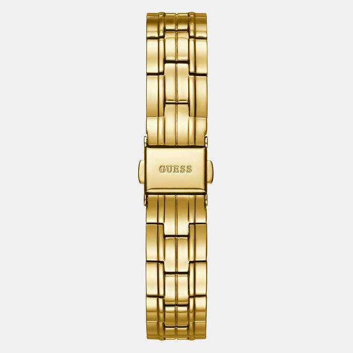 Guess Women Round Champagne watch