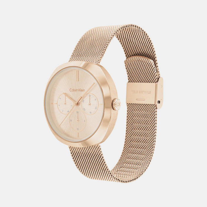 Calvin Klein Women Round Gold watch