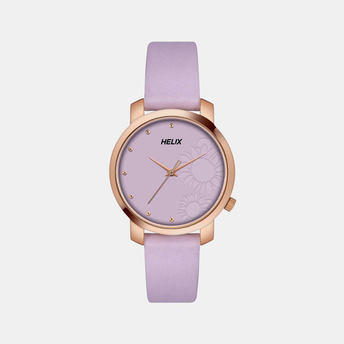 Helix Round Lavender Analog watch